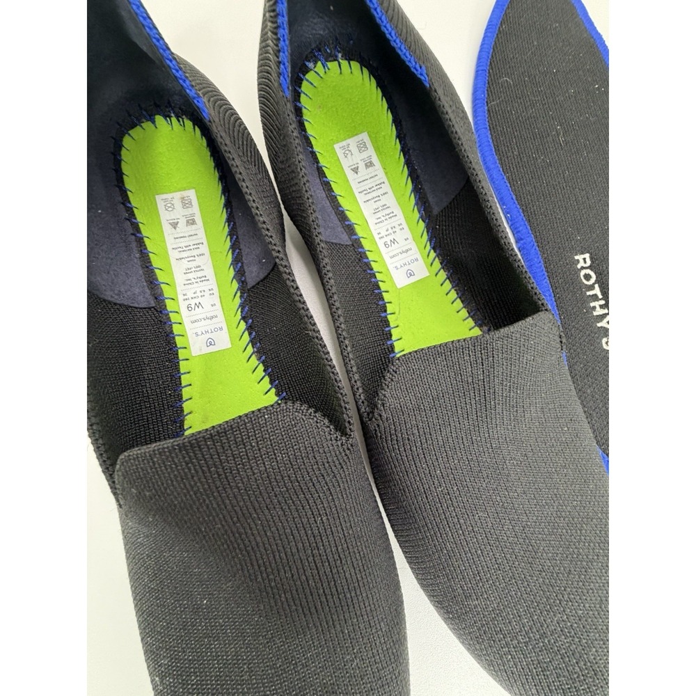 Rothy's The Loafer Black Slip On Flat Shoes Women's Size 9 - Picture 8 of 10